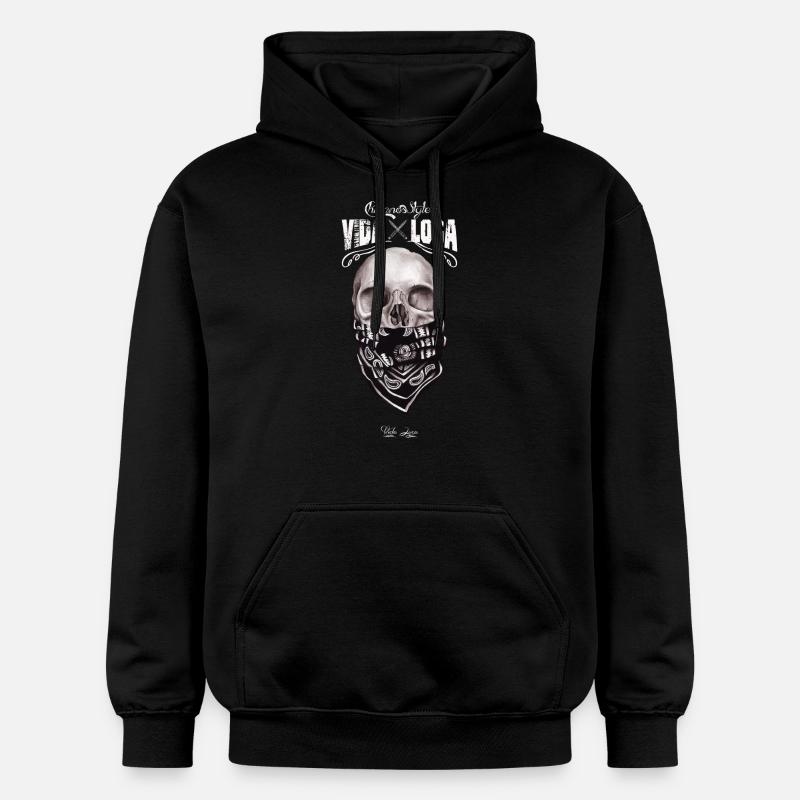 vida loca skull - Sweat à capuche Softstyle® Gildan Unisexe - noir