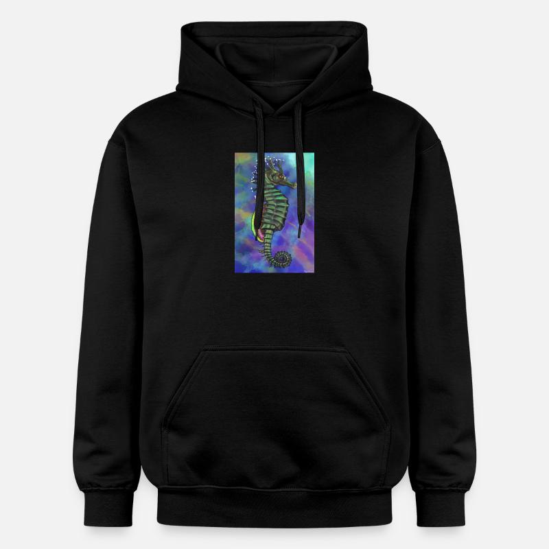 hippocampe - Sweat à capuche Softstyle® Gildan Unisexe - noir