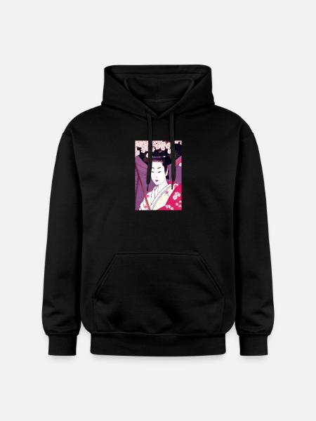 Geisha 4 - Gildan Unisex Softstyle® Midweight Hoodie - black