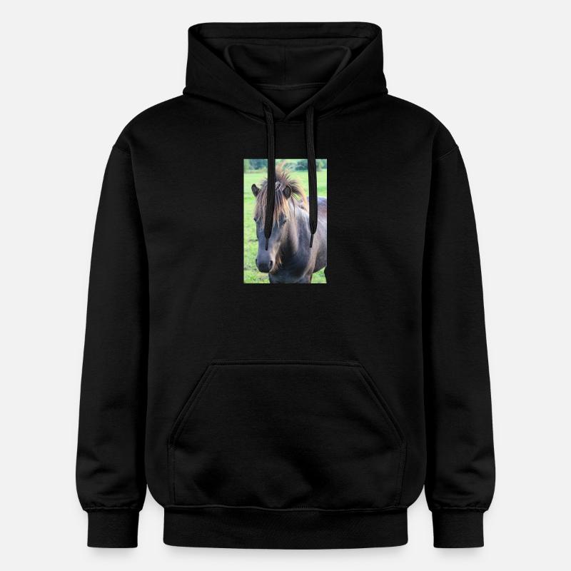 Affiche Cheval Cheval - Sweat à capuche Softstyle® Gildan Unisexe - noir