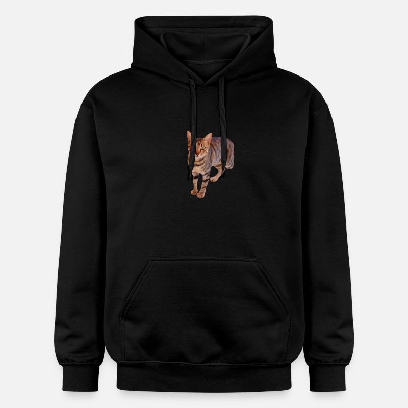 Chaton chat - Sweat à capuche Softstyle® Gildan Unisexe - noir
