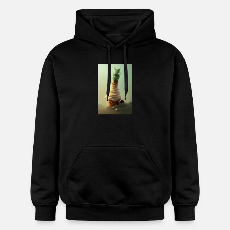 Eiscreme - Gildan Unisex Softstyle® Midweight Hoodie - Schwarz