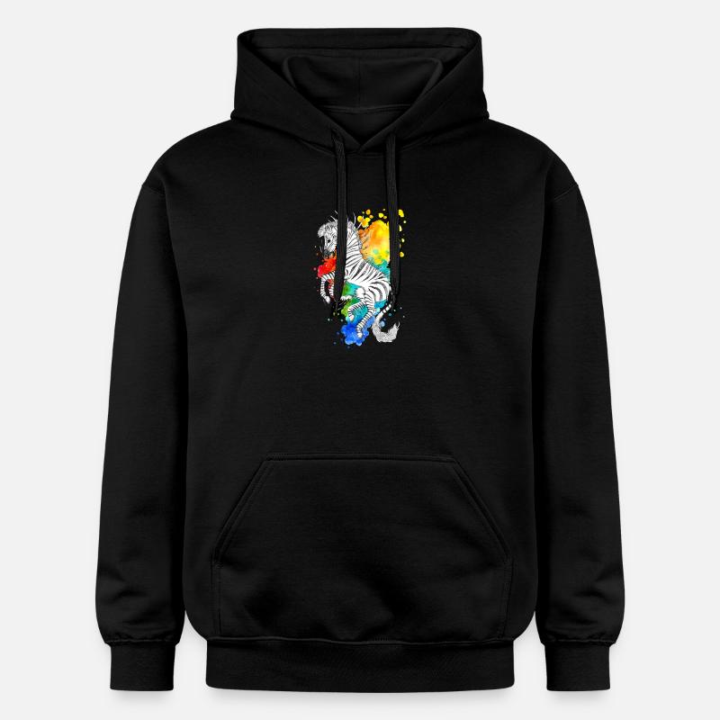 Rayures - Sweat à capuche Softstyle® Gildan Unisexe - noir