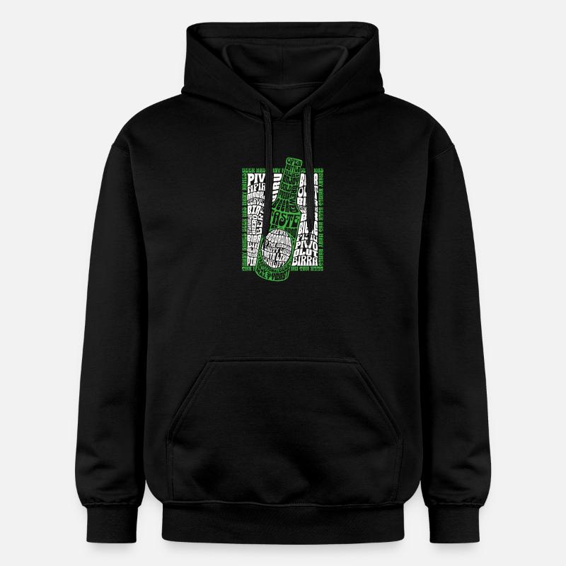 Bier - Gildan Unisex Softstyle® Midweight Hoodie - Schwarz
