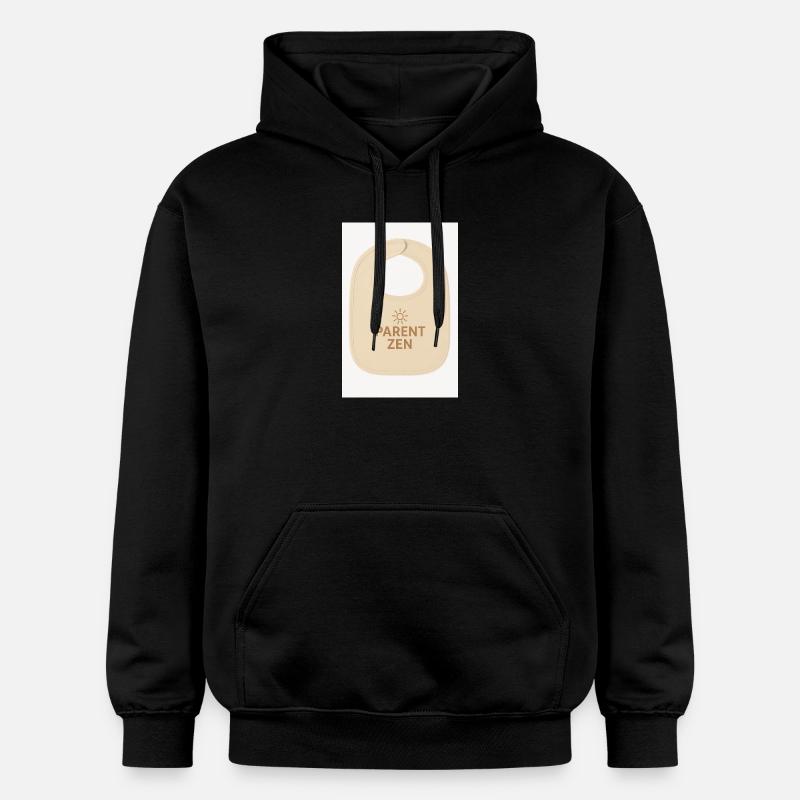Bavoir zen pour bébé cool - Sweat à capuche Softstyle® Gildan Unisexe - noir