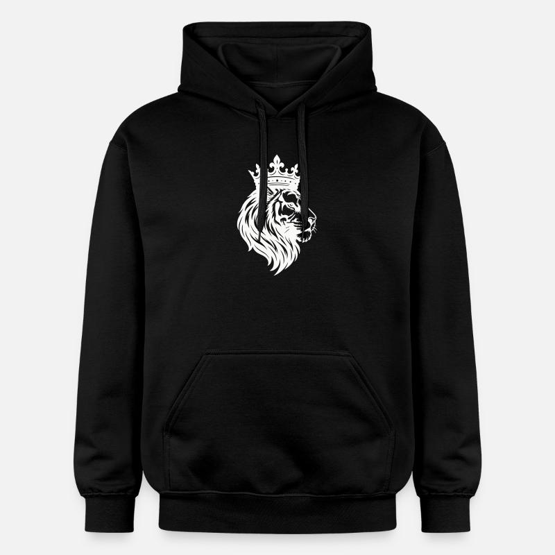 Roi de la Couronne du Lion - Sweat à capuche Softstyle® Gildan Unisexe - noir