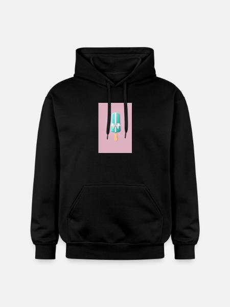 Pastel Popsicle Gift Ribbon - Gildan Unisex Softstyle® Midweight Hoodie - black