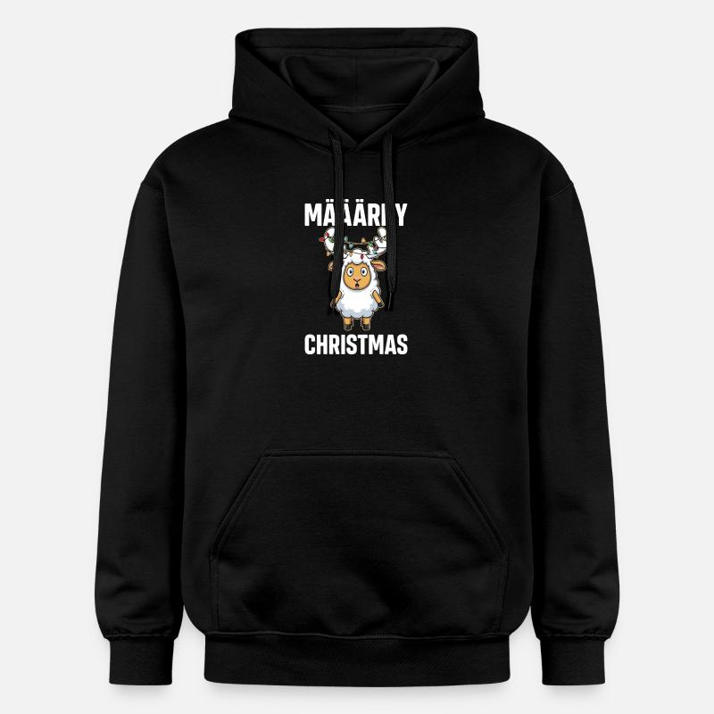Lama de Noël Määärry - Sweat à capuche Softstyle® Gildan Unisexe - noir