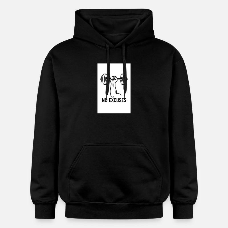 Pas d’excuse GYM - Sweat à capuche Softstyle® Gildan Unisexe - noir