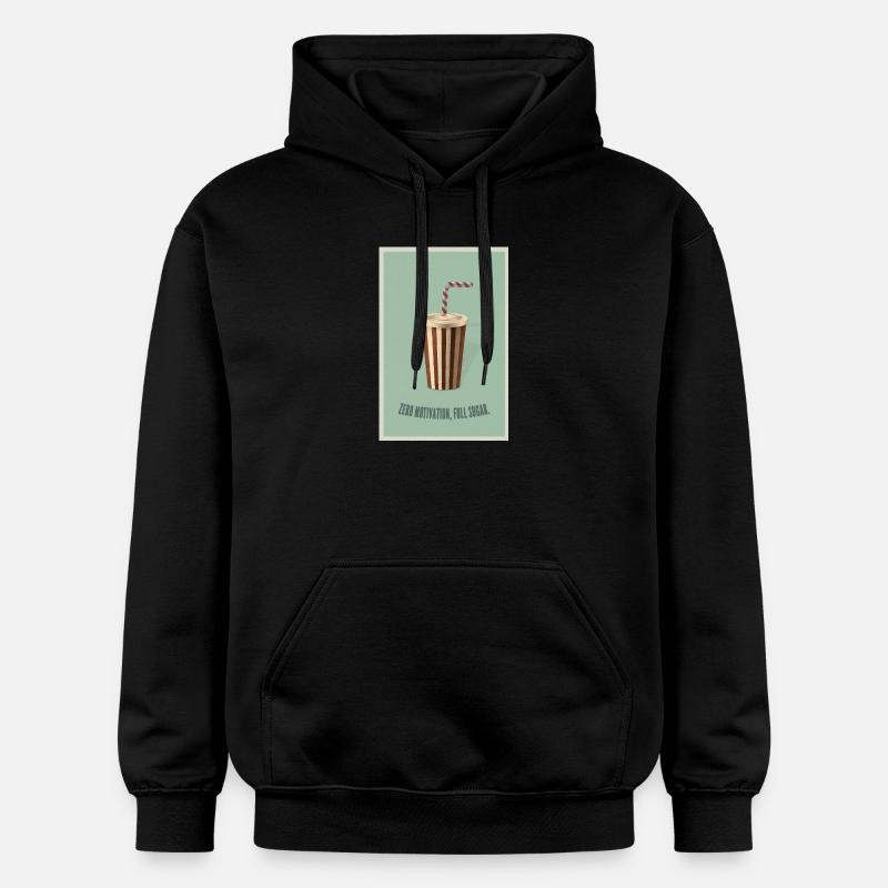 Zéro motivation Plein de sucre - Sweat à capuche Softstyle® Gildan Unisexe - noir