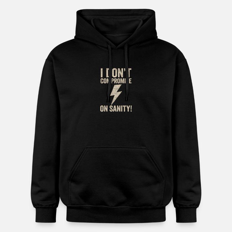 Je n’abandonne pas la raison - Sweat à capuche Softstyle® Gildan Unisexe - noir