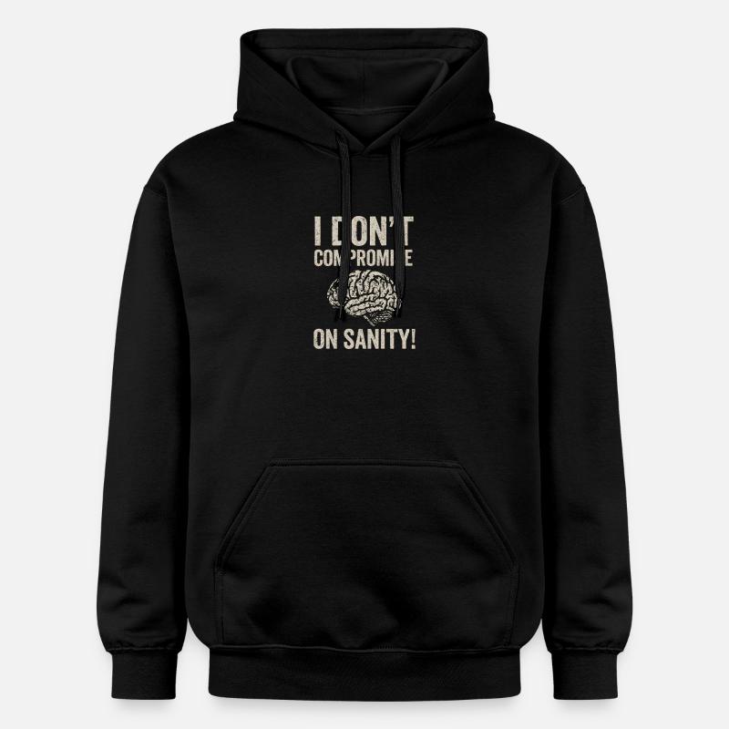 Aucun compromis sur la santé mentale - Sweat à capuche Softstyle® Gildan Unisexe - noir