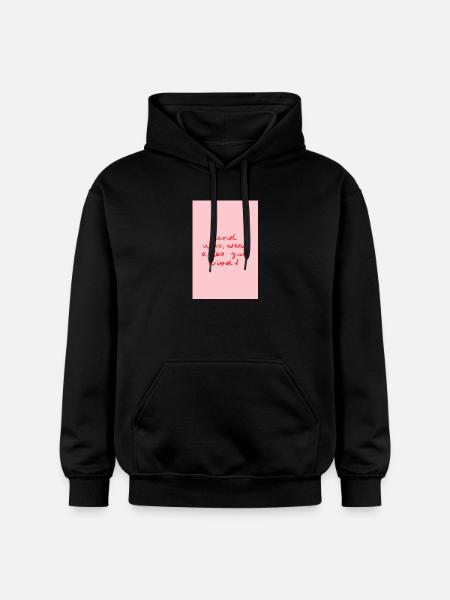 Alles wird gut - rosa rot - Gildan Unisex Softstyle® Midweight Hoodie - Schwarz