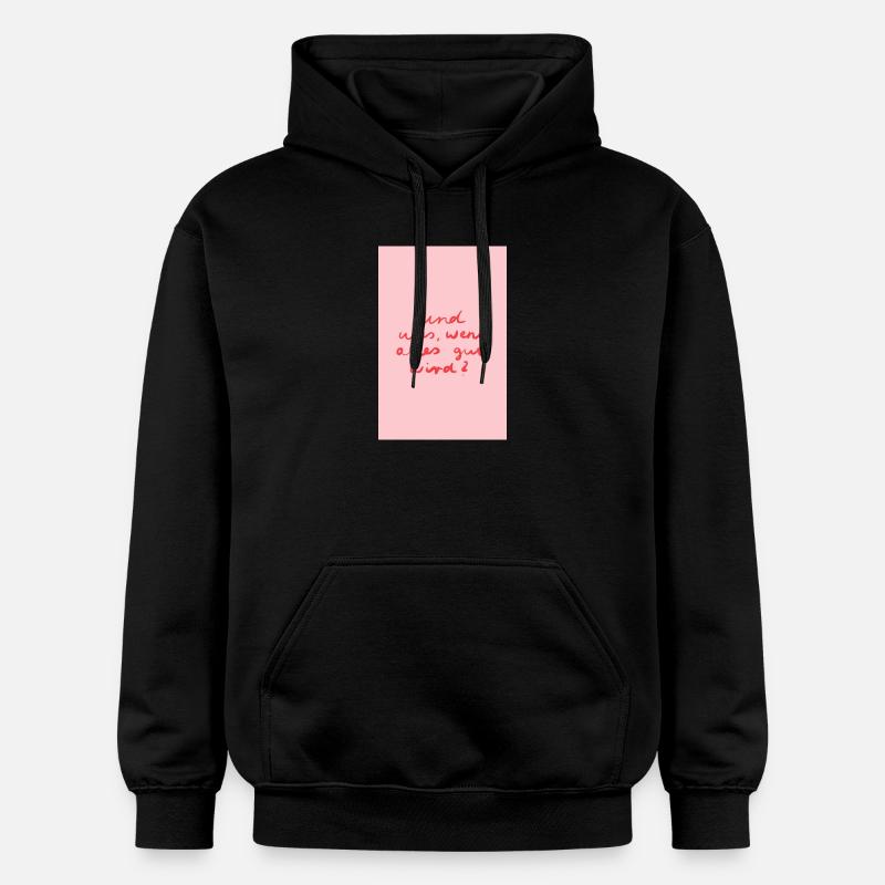 Alles wird gut - rosa rot - Gildan Unisex Softstyle® Midweight Hoodie - Schwarz