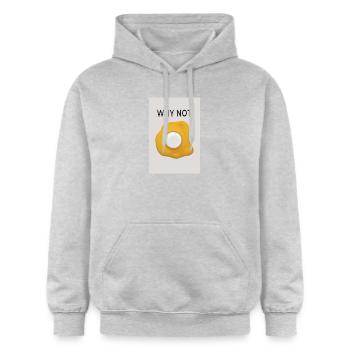Why Not Motivation Statement Design - Gildan Unisex Softstyle® Midweight Hoodie - light heather grey - Front - Liana (172cm) & Jaron (178cm)