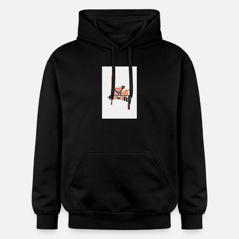 Citation artistique Continuer d’avancer - Sweat à capuche Softstyle® Gildan Unisexe - noir