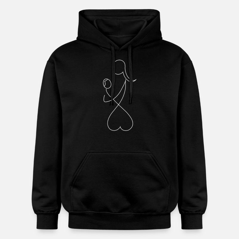 Maman Maternité - Sweat à capuche Softstyle® Gildan Unisexe - noir