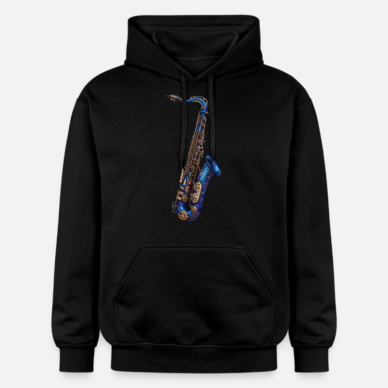 Saxophone - Sweat à capuche Softstyle® Gildan Unisexe - noir