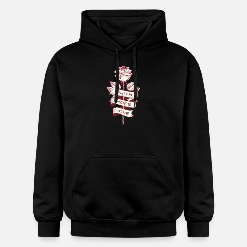 rose - Sweat à capuche Softstyle® Gildan Unisexe - noir