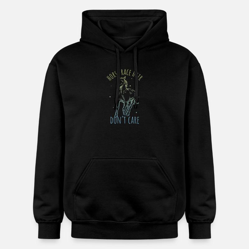 design de cheval - Sweat à capuche Softstyle® Gildan Unisexe - noir