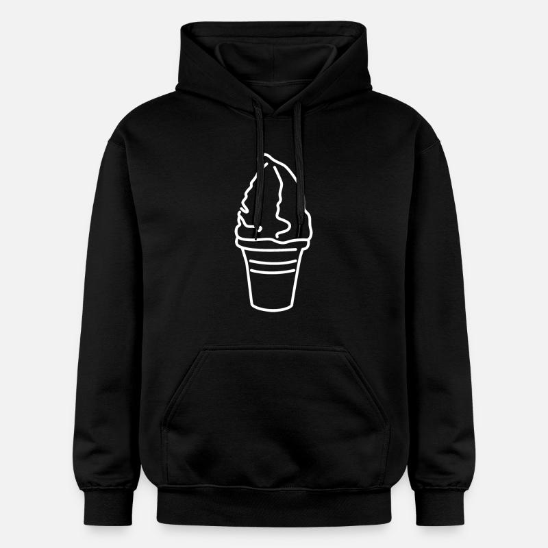 Softeis - Gildan Unisex Softstyle® Midweight Hoodie - Schwarz