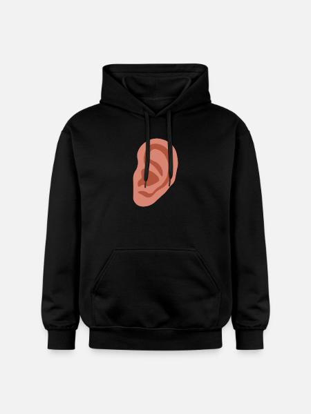 Big ear - Gildan Unisex Softstyle® Midweight Hoodie - black