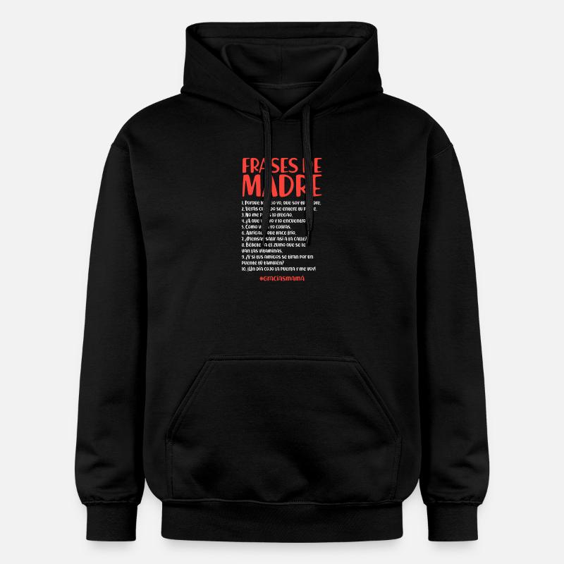 Citations de la mère (sombre) - Sweat à capuche Softstyle® Gildan Unisexe - noir