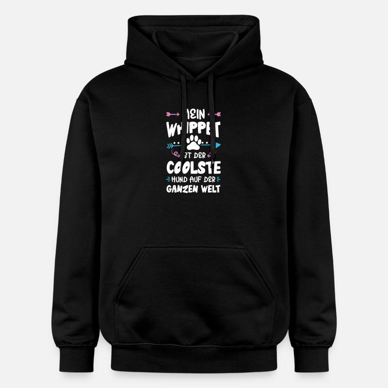 Dicton de chien whippet - Sweat à capuche Softstyle® Gildan Unisexe - noir