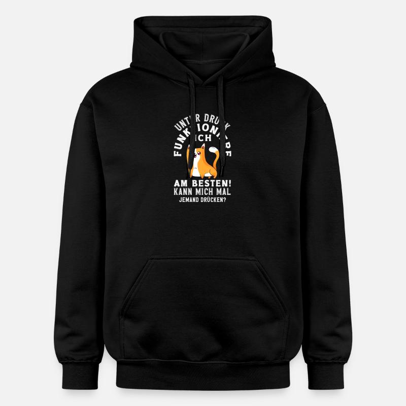 Je fonctionne mieux sous pression - Sweat à capuche Softstyle® Gildan Unisexe - noir