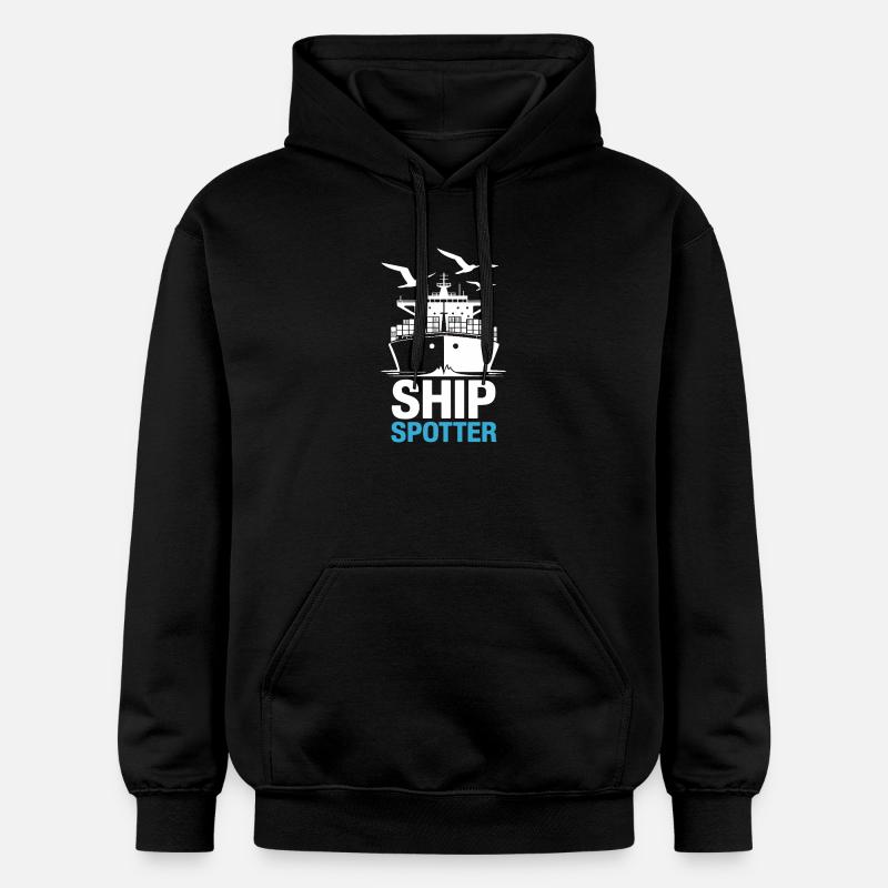 Spotter de navire Passion Maritime - Sweat à capuche Softstyle® Gildan Unisexe - noir