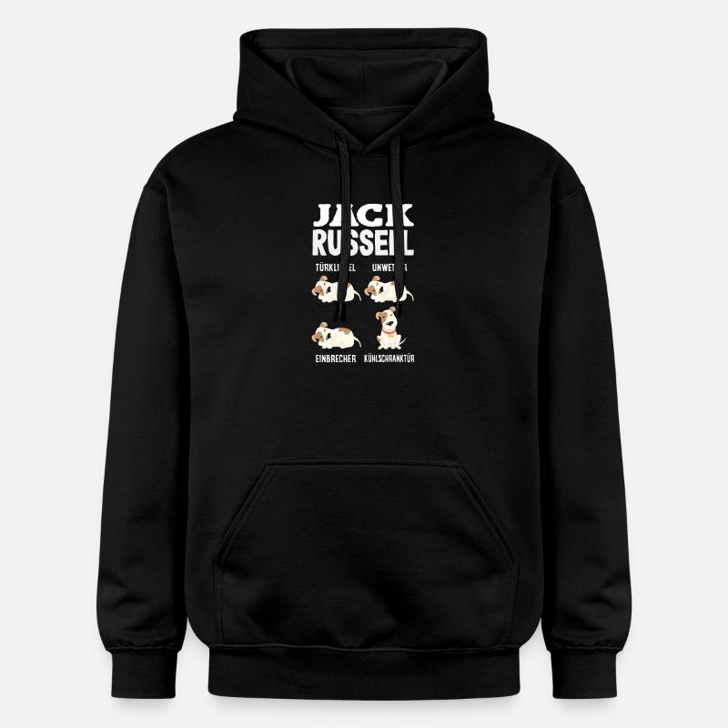 Drôle de Jack Russell Propriétaire Cadeau - Sweat à capuche Softstyle® Gildan Unisexe - noir