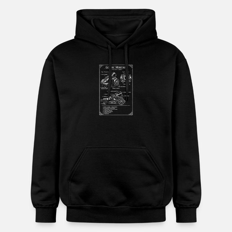 Plan de mortier gothique - Sweat à capuche Softstyle® Gildan Unisexe - noir