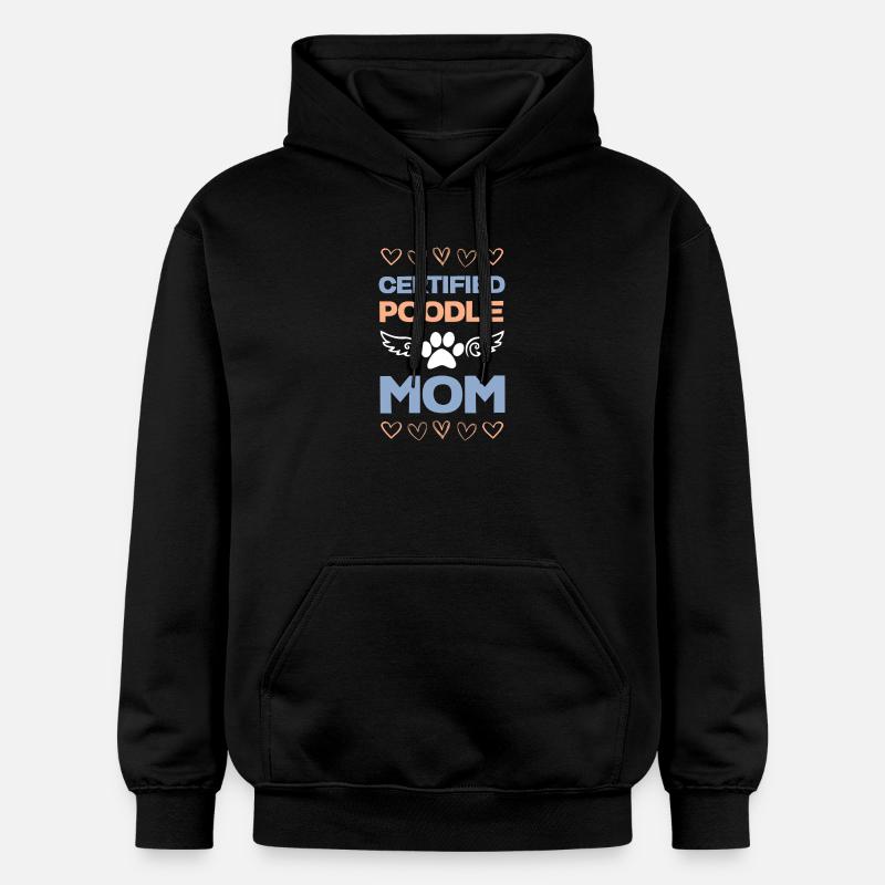 Maman de caniche certifiée - Sweat à capuche Softstyle® Gildan Unisexe - noir