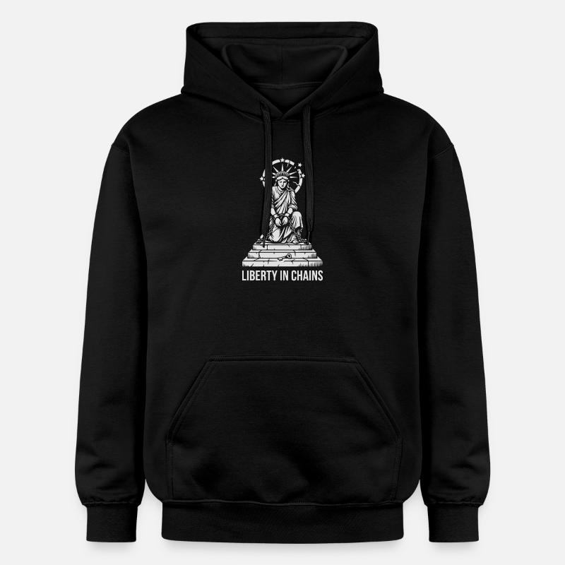 La liberté enchaînée - Sweat à capuche Softstyle® Gildan Unisexe - noir