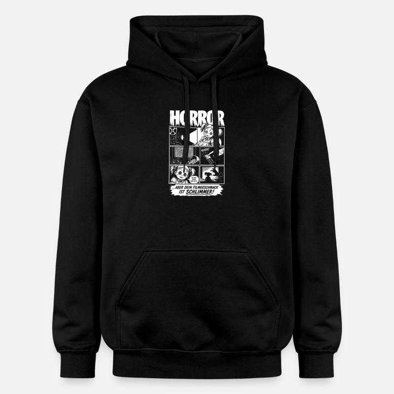 Films d’horreur maudits goût - Sweat à capuche Softstyle® Gildan Unisexe - noir