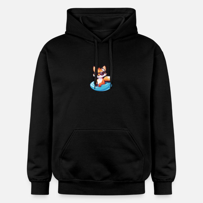 Fox Comic Cool - Gildan Unisex Softstyle® Midweight Hoodie - black