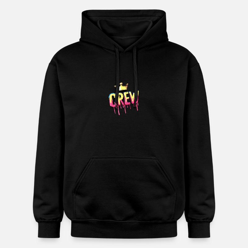 Couronne d’équipage - Sweat à capuche Softstyle® Gildan Unisexe - noir
