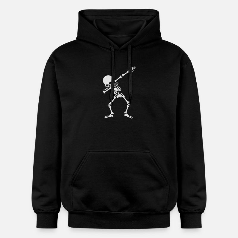 Dabbing squelette dab dance Halloween - Sweat à capuche Softstyle® Gildan Unisexe - noir