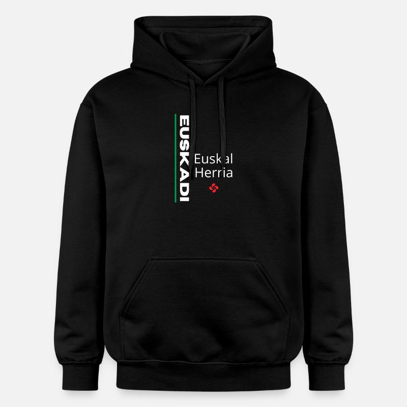 Lebendiges Euskal Herria-Muster - Gildan Unisex Softstyle® Midweight Hoodie - Schwarz