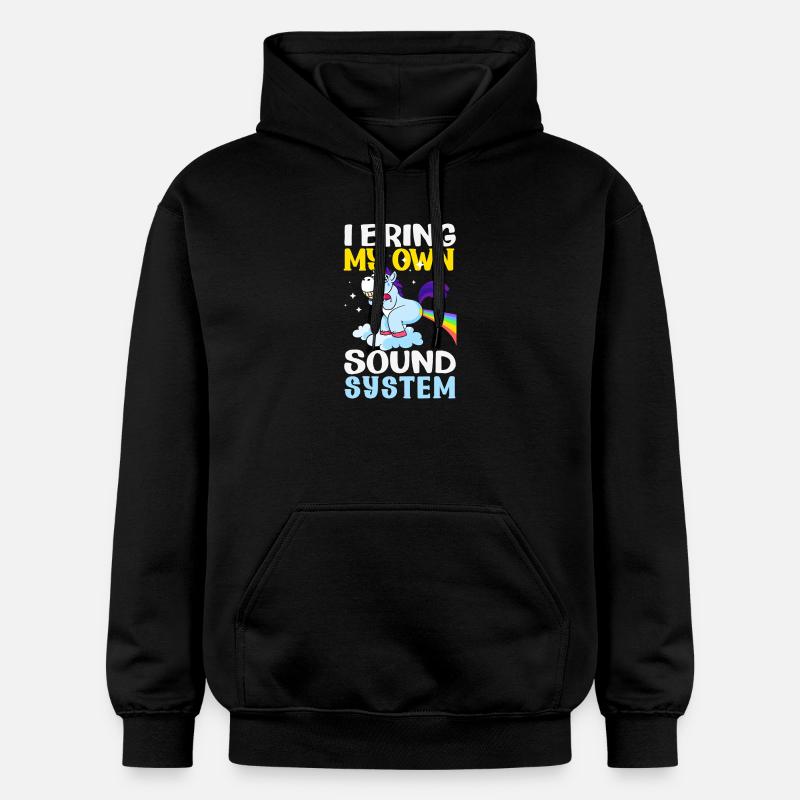 Pet public drôle et inapproprié - Sweat à capuche Softstyle® Gildan Unisexe - noir