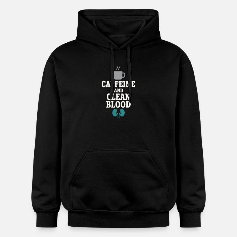 Dialyse, infirmière, technicien, soins rénaux, néphrologie - Sweat à capuche Softstyle® Gildan Unisexe - noir