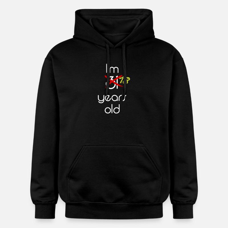 Célébration des 31 ans Style graphique - Sweat à capuche Softstyle® Gildan Unisexe - noir