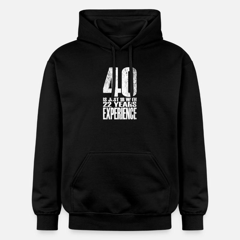 Quarante ans d’expérience - Sweat à capuche Softstyle® Gildan Unisexe - noir