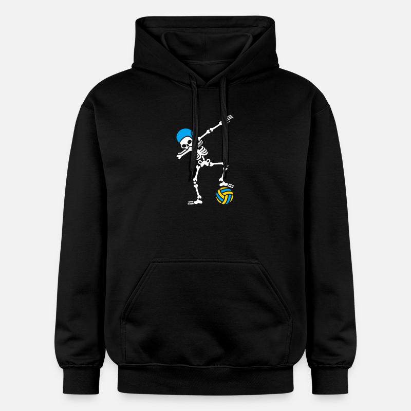 Skeleton Spike Volleyball Halloween - Sweat à capuche Softstyle® Gildan Unisexe - noir