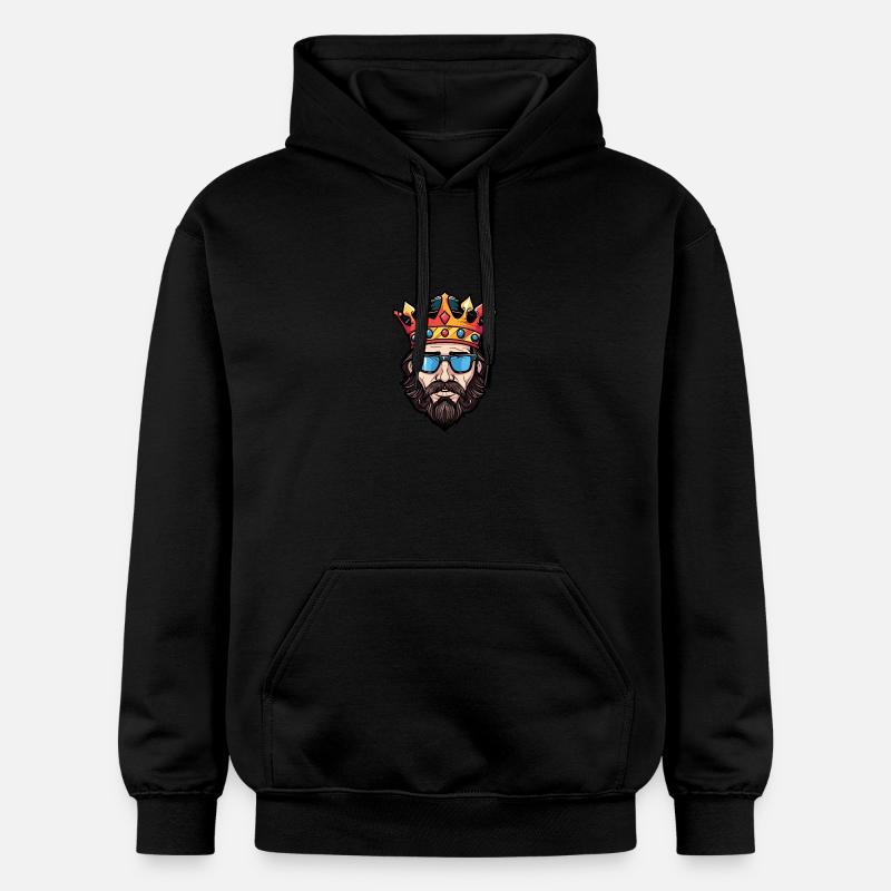 Tête de couronne royale Cool - Sweat à capuche Softstyle® Gildan Unisexe - noir