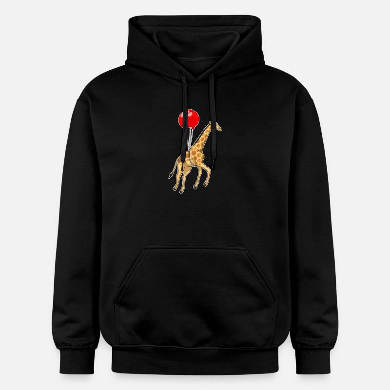 Ballon girafe - Sweat à capuche Softstyle® Gildan Unisexe - noir