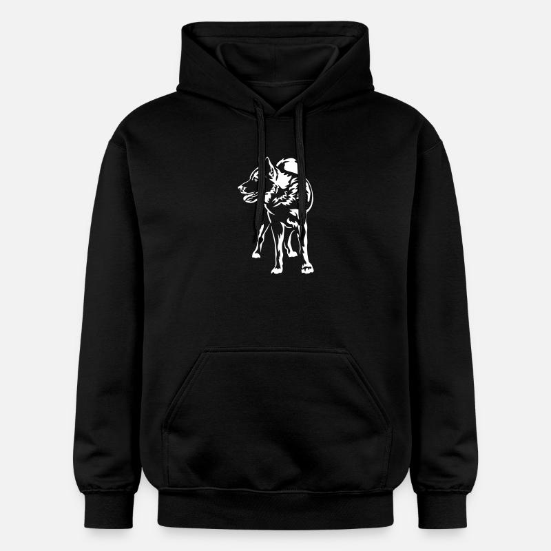 Elkhound norvégien « Black Edition » - Sweat à capuche Softstyle® Gildan Unisexe - noir