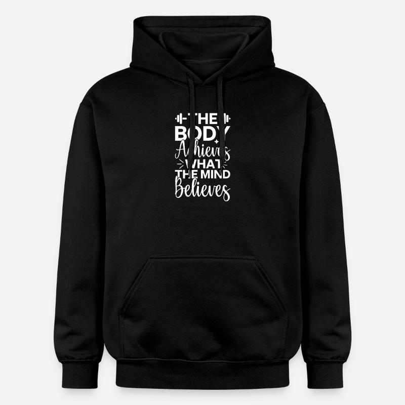 Inspirational Mindset Quote Design - Sweat à capuche Softstyle® Gildan Unisexe - noir