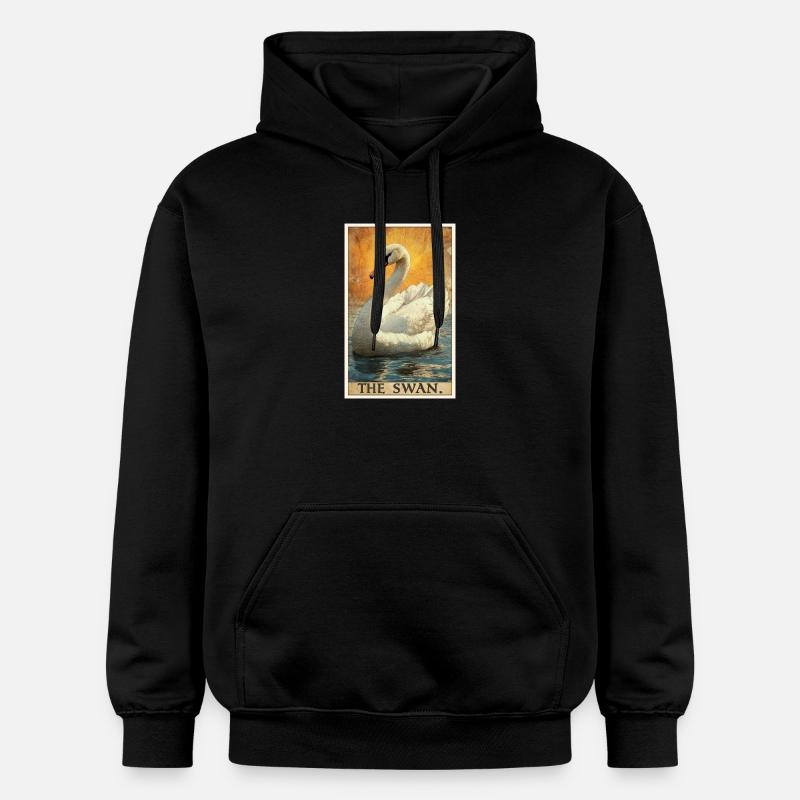 Cygnes Cygne - Sweat à capuche Softstyle® Gildan Unisexe - noir