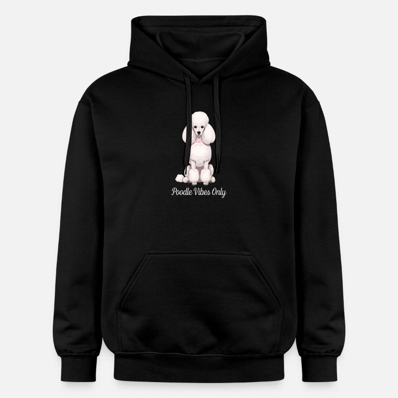 Poodle Vibes Only - Caniche élégant - Sweat à capuche Softstyle® Gildan Unisexe - noir